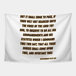 Deuteronomy 28:15 Bible Verse Scripture Quote Tapestry
