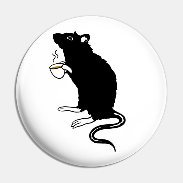 Tea Time with Rat Pin by Brynn-Hansen