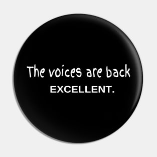 The Voices Are Back Excellent. Pin