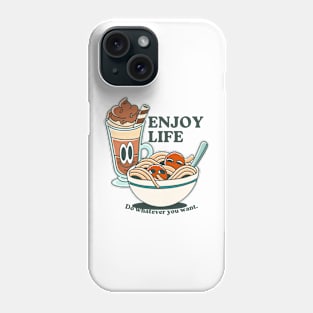 Retro Noodles and Milkshake Phone Case