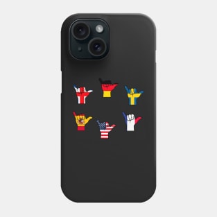 Shaka, flags of the world Phone Case