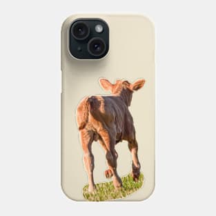 Frisky young calf Phone Case