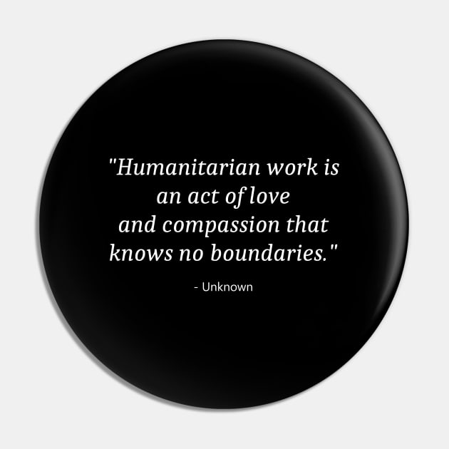 Humanitarian Pin by Fandie