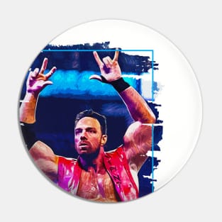 LA Knight \ Brush Art \\ WWE Pin