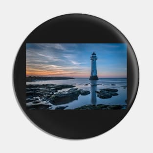 Perch Rock Lighthouse After Sunset Long Exposure Pin