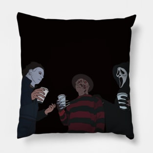 Horror And Coffee Pillow