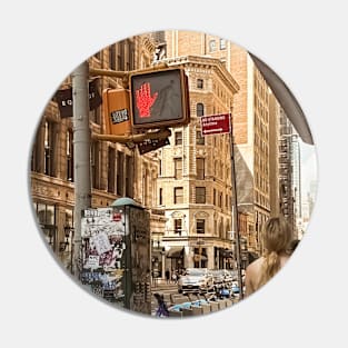 Manhattan Street New York City Pin