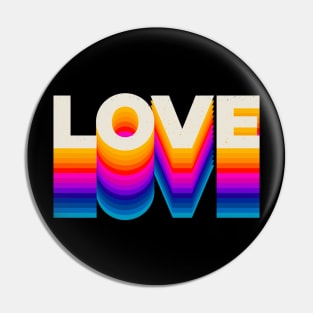 4 Letter Words - Love Pin