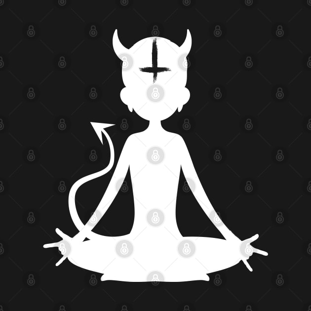 Satanic Yoga | White Yogi | Wear Satan by WearSatan