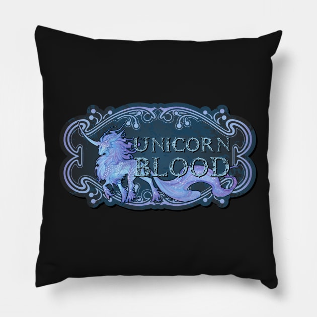 Unicorn Blood Pillow by implexity