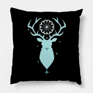 Winter Solstice Deer Pillow