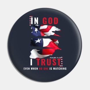 In God I Trust - Psalms 9:10 Pin