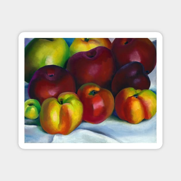 High Resolution Apple Family 2 by Georgia O'Keeffe Magnet by tiokvadrat