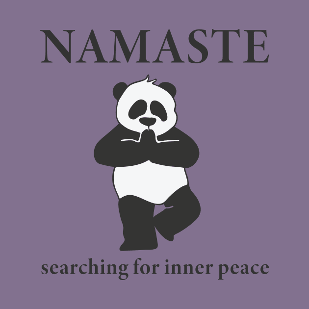 Namaste Yoga Panda by teegear