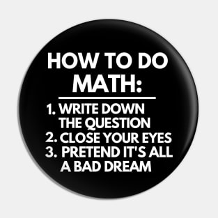 How to do math Pin