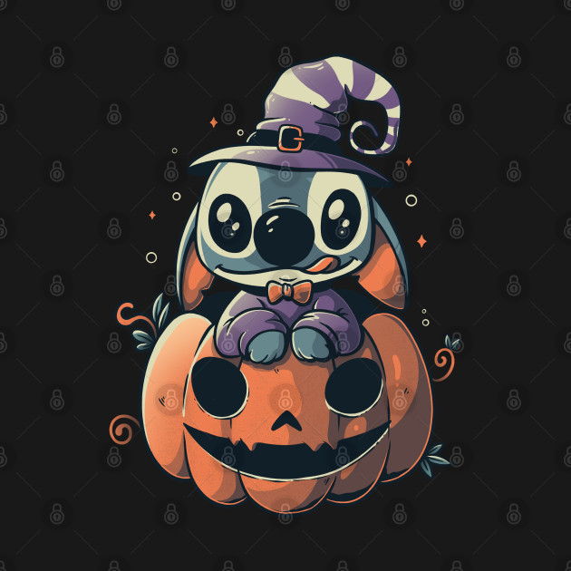 Discover Ohana Pumpkin Funny Spooky Halloween Experiment - Light - Stitch - T-Shirt