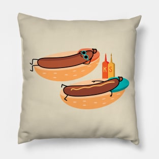 Funny sausages Pillow