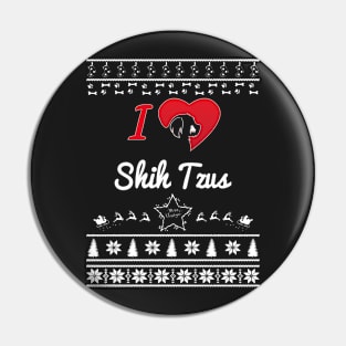 Merry Christmas SHIH TZUS Pin