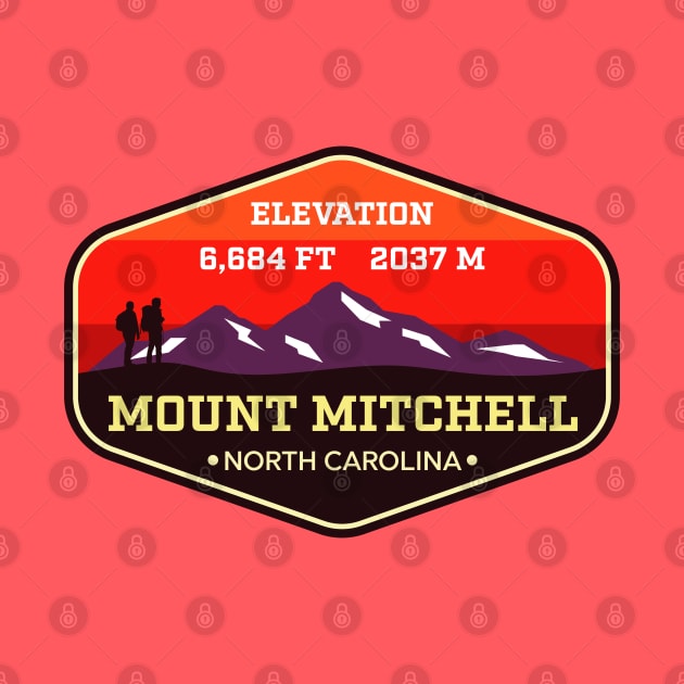 Mount Mitchell -  North Carolina - Appalachian Mountain Climbing Badge by TGKelly