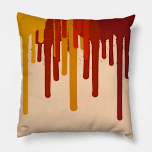 Red Stripes Abstract Design Pillow
