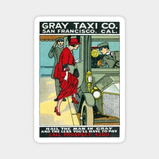 1918 Gray Taxi of San Francisco Magnet