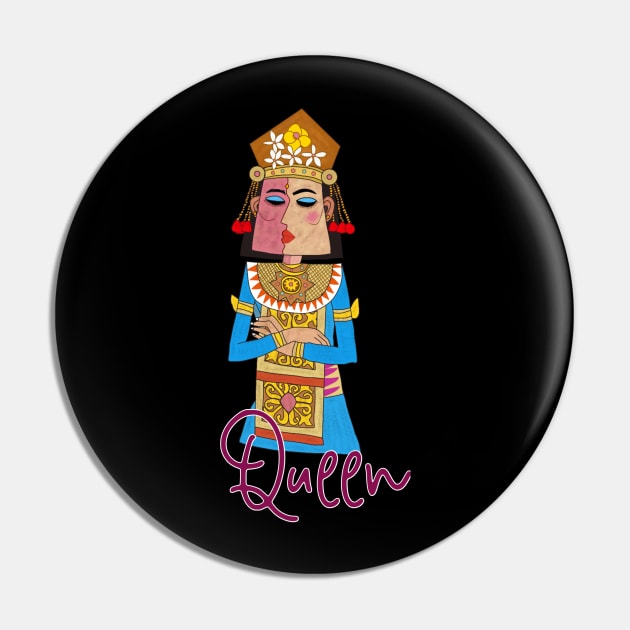 Queen Card Pin by My Quotes