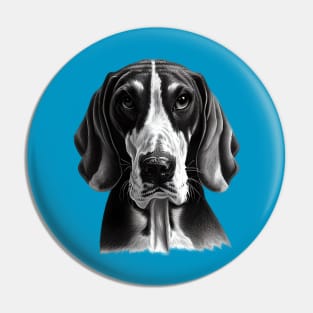 American English Coonhound Dog Pin