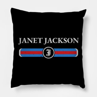 Graphic Janet Name Vintage Birthday Retro Gift Pillow