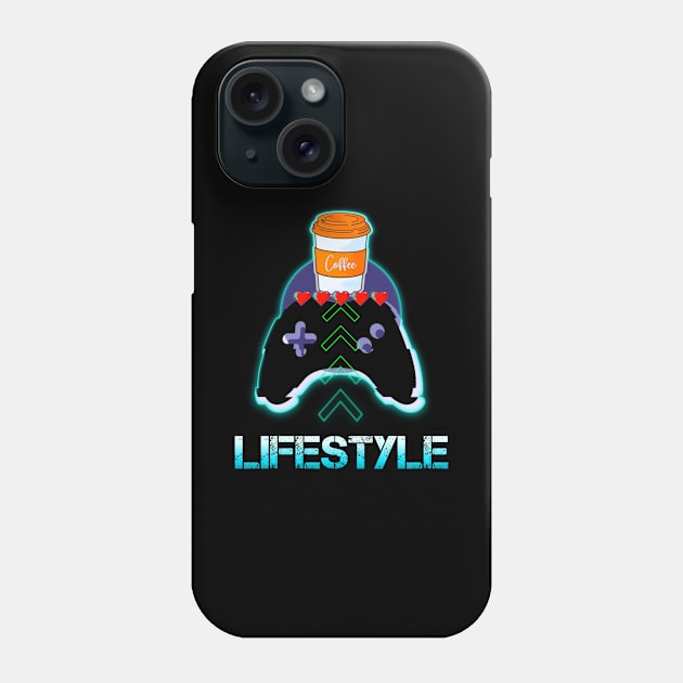 Lifestyle Coffee Gamer Quote Phone Case by MaystarUniverse