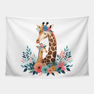 Gentle Giants in Bloom Tapestry