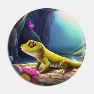 gecko cave Pin