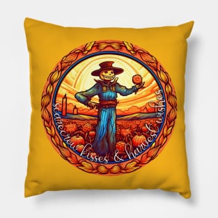 Scarecrow Kisses & Harvest Wishes Pillow