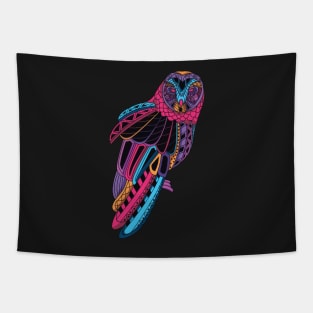 Colourful owl Tapestry