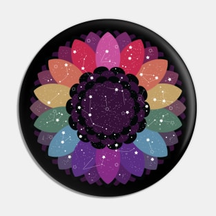 Celestial Flower [rainbow] Pin