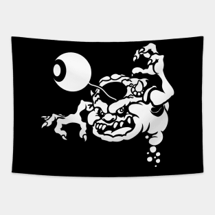 Negative Space: Bug-Eye Ghost Tapestry