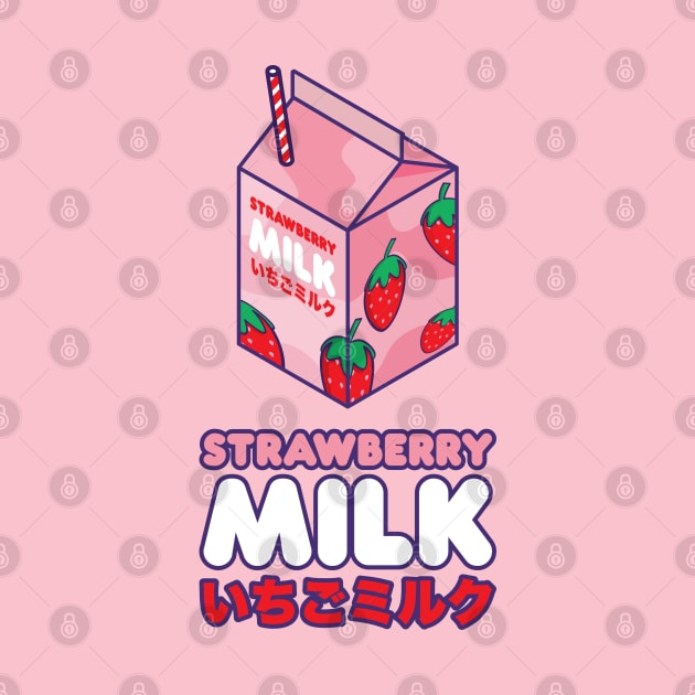 Kawaii Strawberry Milk by Hixon House