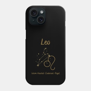 Astrology Collection - Leo (Symbol & Constellation) Phone Case