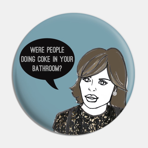 Your Bathroom Pin by Katsillustration