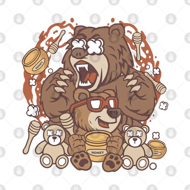 Bear honey by ShirtyLife