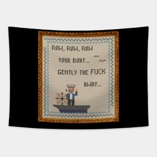 Salty Cap'n Dirty Cross Stitch Tapestry