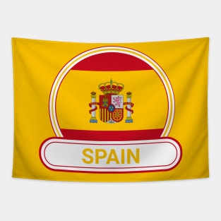 Spain Country Badge - Spain Flag Tapestry