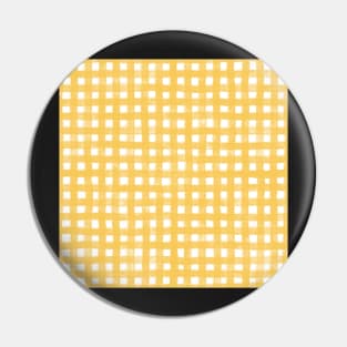 Beach day gingham tartan plaid in buttery sunshine yellow Pin