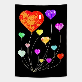 Vintage Balloon Hearts Tapestry