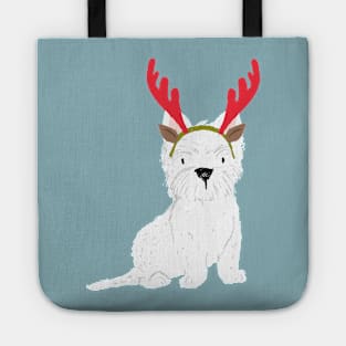 Christmas Westie Tote