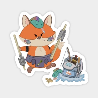 The Sushi Fox Magnet