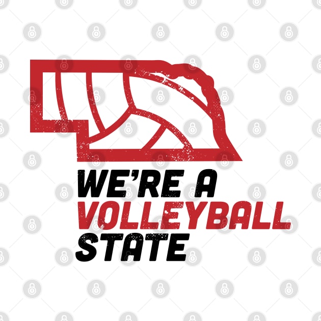 Nebraska We're A Volleyball State by Commykaze