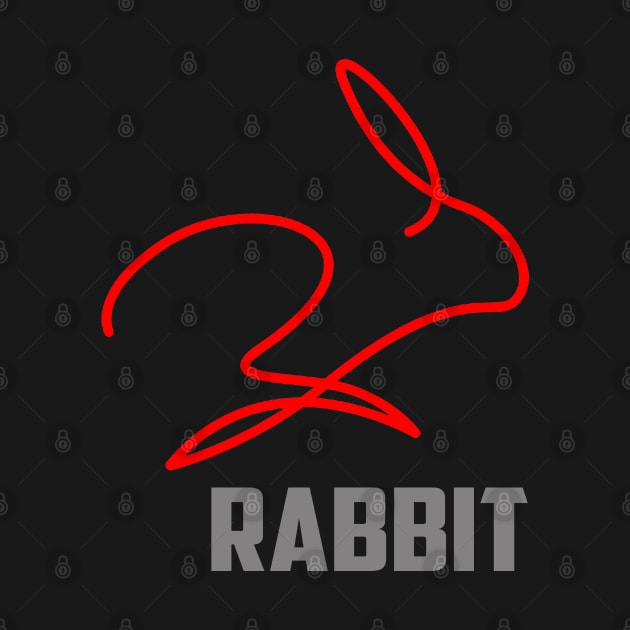 RED LINE RABBIT by SAMELVES