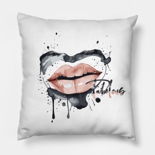 Red lip Fabolous Pillow