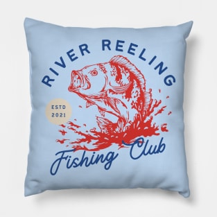 River Fishing Club Pillow