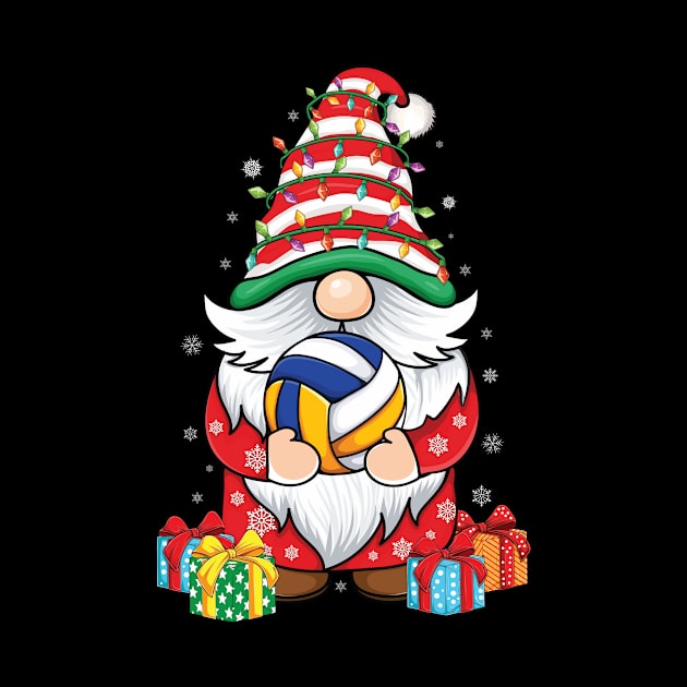 Cute gnomes volleyball lover Christmas gnome volleyball by UNXart